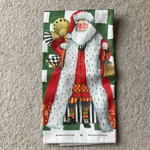 MacKenzie -Childs westminster santa dish towel